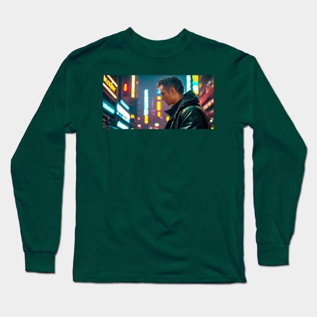 Cyberpunk Long Sleeve T-Shirt by Outpost87